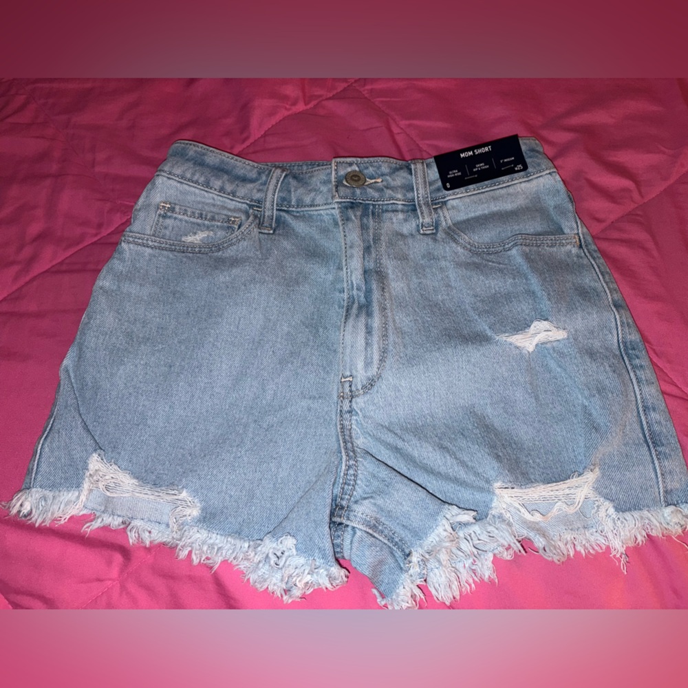 Hollister mom Denim Shorts